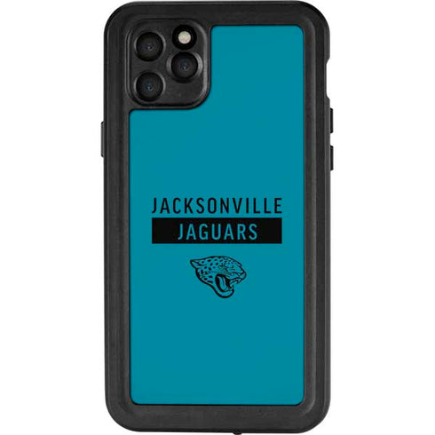 NFL Jacksonville Jaguars Teal Performance Series iPhone 11 Pro Max Waterproof Case