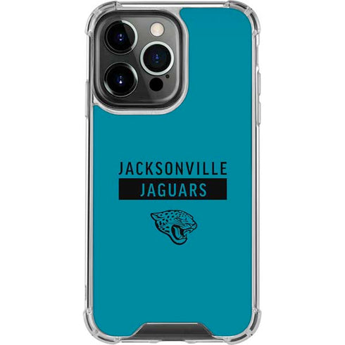 NFL Jacksonville Jaguars Teal Performance Series iPhone 13 Pro Clear Case