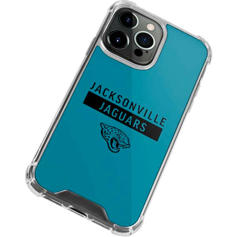 NFL Jacksonville Jaguars Teal Performance Series iPhone 13 Pro Clear Case