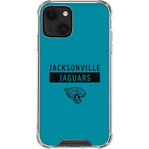 NFL Jacksonville Jaguars Teal Performance Series iPhone 15 Plus Clear Case