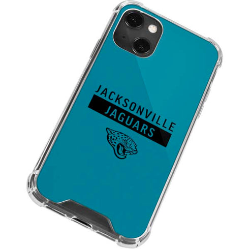 NFL Jacksonville Jaguars Teal Performance Series iPhone 15 Plus Clear Case