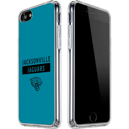 NFL Jacksonville Jaguars Teal Performance Series iPhone SE (2nd & 3rd Gen) Clear Case