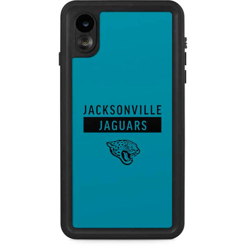 NFL Jacksonville Jaguars Teal Performance Series iPhone XR Waterproof Case