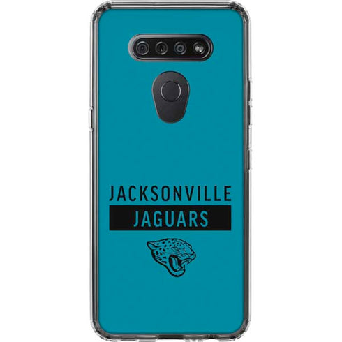 NFL Jacksonville Jaguars Teal Performance Series LG K51/Q51 Clear Case