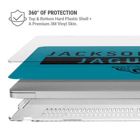NFL Jacksonville Jaguars Teal Performance Series MacBook Air 15in (2023-2025) Case plus Skin