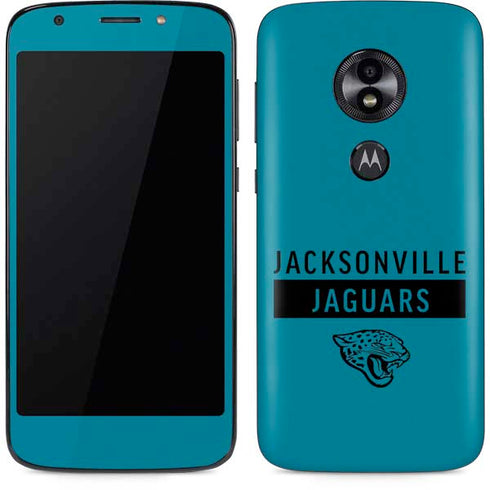 NFL Jacksonville Jaguars Teal Performance Series Moto E5 Play Skin
