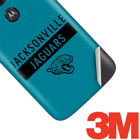 NFL Jacksonville Jaguars Teal Performance Series Moto E5 Play Skin