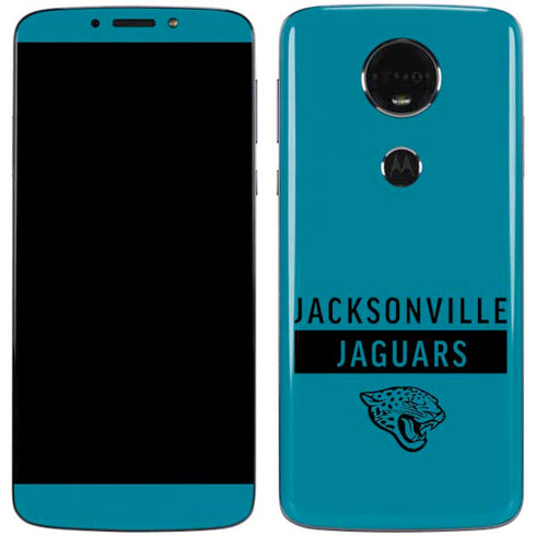 NFL Jacksonville Jaguars Teal Performance Series Moto E5 Plus Skin