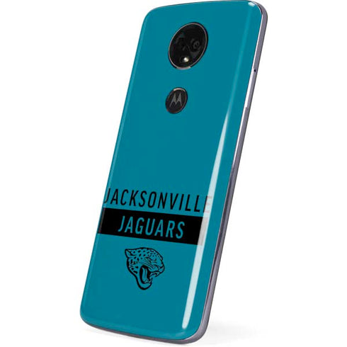 NFL Jacksonville Jaguars Teal Performance Series Moto E5 Plus Skin