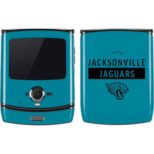 NFL Jacksonville Jaguars Teal Performance Series Motorola RAZR Skin