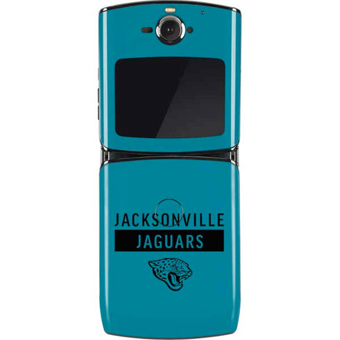 NFL Jacksonville Jaguars Teal Performance Series Motorola RAZR Skin