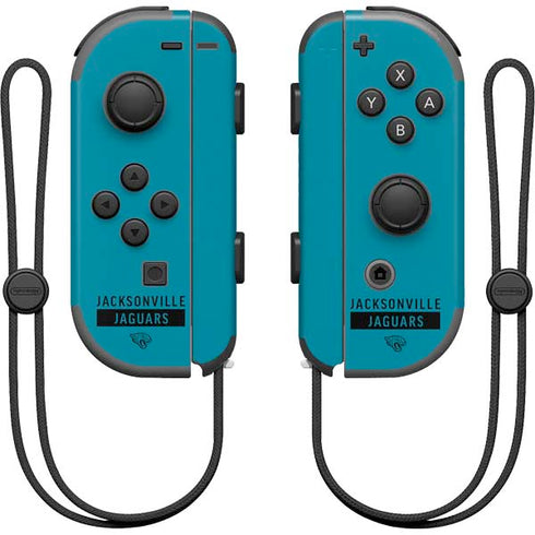 NFL Jacksonville Jaguars Teal Performance Series Nintendo Joy-Con (L/R) Controller Skin