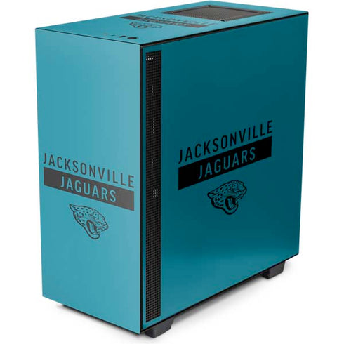 NFL Jacksonville Jaguars Teal Performance Series NZXT H510 Compact ATX Mid-Tower Case Skin