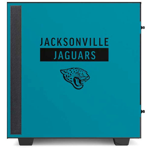 NFL Jacksonville Jaguars Teal Performance Series NZXT H510 Compact ATX Mid-Tower Case Skin