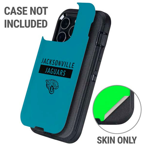 NFL Jacksonville Jaguars Teal Performance Series Otterbox Defender iPhone Skin
