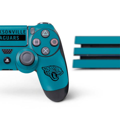 NFL Jacksonville Jaguars Teal Performance Series PS4 Pro Bundle Skin