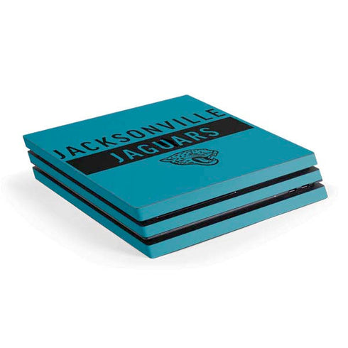 NFL Jacksonville Jaguars Teal Performance Series PS4 Pro Console Skin