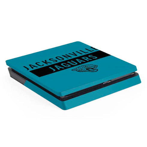 NFL Jacksonville Jaguars Teal Performance Series PS4 Slim Skin