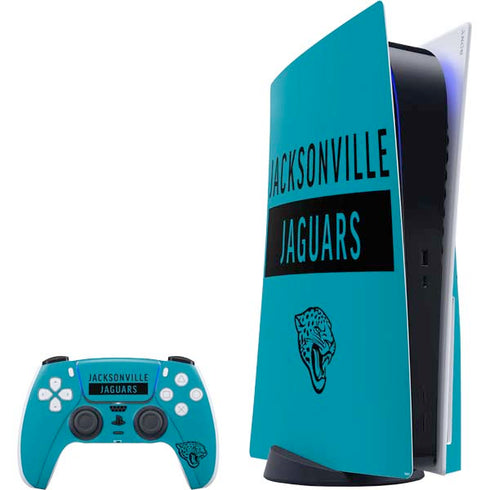 NFL Jacksonville Jaguars Teal Performance Series PS5 Bundle Skin