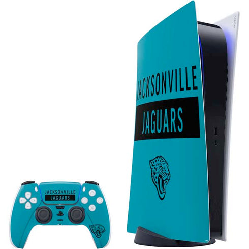 NFL Jacksonville Jaguars Teal Performance Series PS5 Digital Edition Bundle Skin