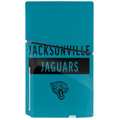 NFL Jacksonville Jaguars Teal Performance Series PS5 Slim Disk Bundle Skin