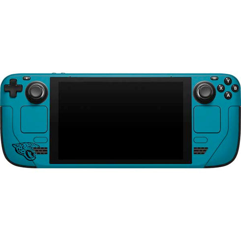 NFL Jacksonville Jaguars Teal Performance Series Steam Deck Handheld Gaming Computer Skin