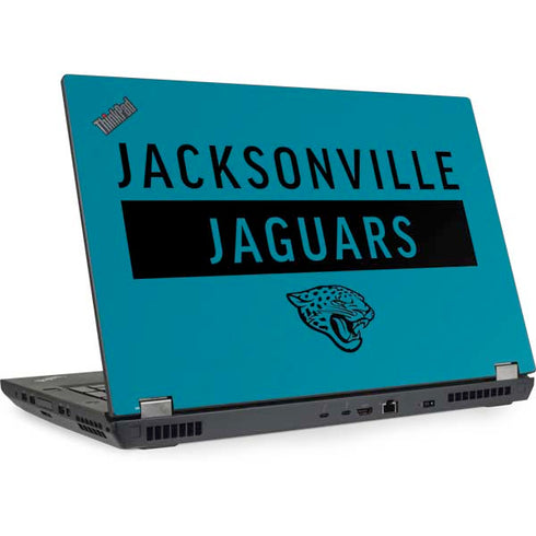 NFL Jacksonville Jaguars Teal Performance Series Lenovo ThinkPad Skin