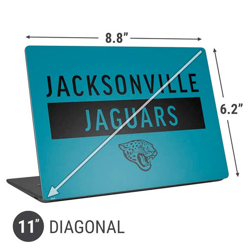 NFL Jacksonville Jaguars Teal Performance Series Universal Laptop 11in (8.8 x 6.2in) Skin