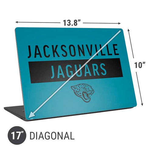 NFL Jacksonville Jaguars Teal Performance Series Universal Laptop 17in (13.8 x 10in) Skin