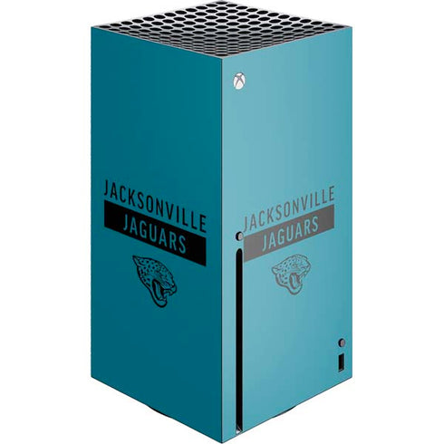 NFL Jacksonville Jaguars Teal Performance Series Xbox Series X Console Skin