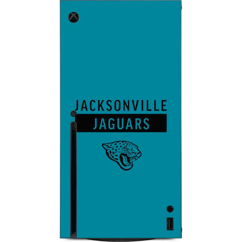 NFL Jacksonville Jaguars Teal Performance Series Xbox Series X Console Skin