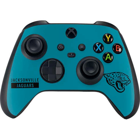 NFL Jacksonville Jaguars Teal Performance Series Xbox Series X Controller Skin
