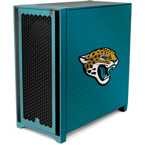 NFL Jacksonville Jaguars Team Jersey Corsair 4000D Tempered Glass Mid-Tower ATX Case Skin
