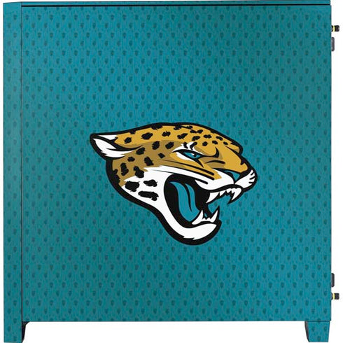 NFL Jacksonville Jaguars Team Jersey Corsair 4000D Tempered Glass Mid-Tower ATX Case Skin