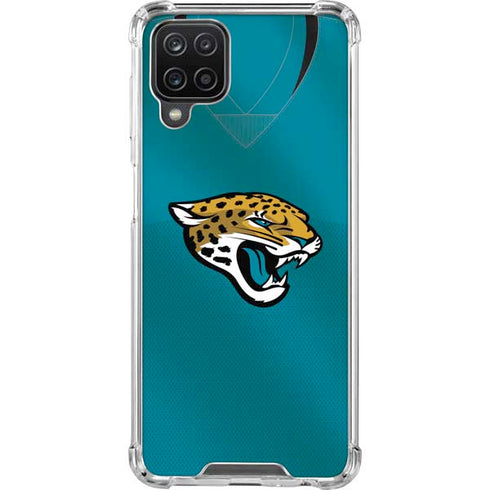 NFL Jacksonville Jaguars Team Jersey Galaxy A12 Clear Case