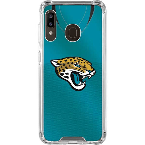 NFL Jacksonville Jaguars Team Jersey Galaxy A30 Clear Case