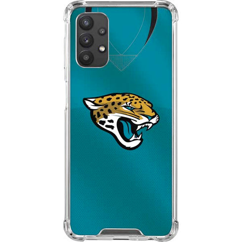NFL Jacksonville Jaguars Team Jersey Galaxy A32 5G Clear Case