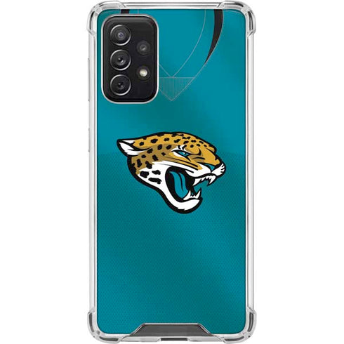 NFL Jacksonville Jaguars Team Jersey Galaxy A72 5G Clear Case