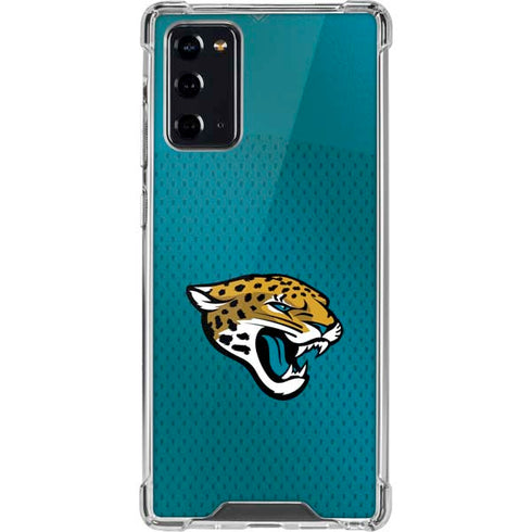 NFL Jacksonville Jaguars Team Jersey Galaxy Note20 5G Clear Case