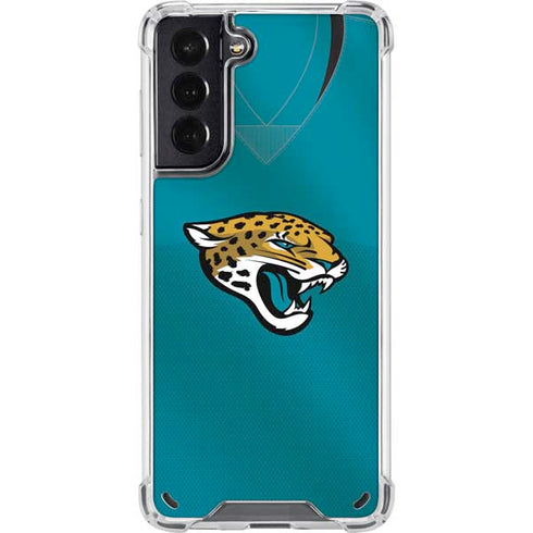 NFL Jacksonville Jaguars Team Jersey Galaxy S21 5G Clear Case