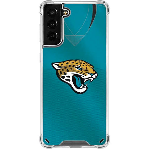 NFL Jacksonville Jaguars Team Jersey Galaxy S21 Plus 5G Clear Case