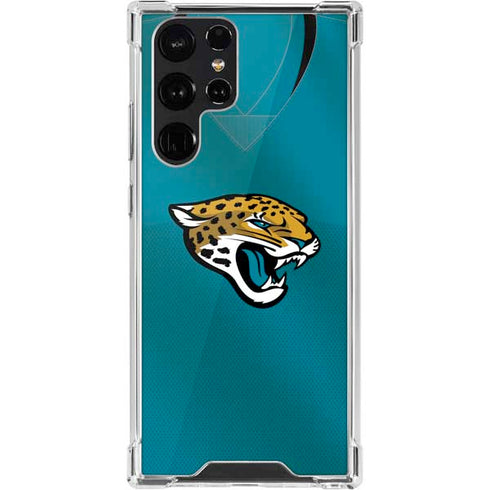 NFL Jacksonville Jaguars Team Jersey Galaxy S22 Ultra Clear Case