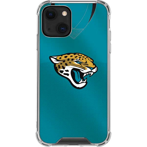 NFL Jacksonville Jaguars Team Jersey iPhone 13 Mini Clear Case