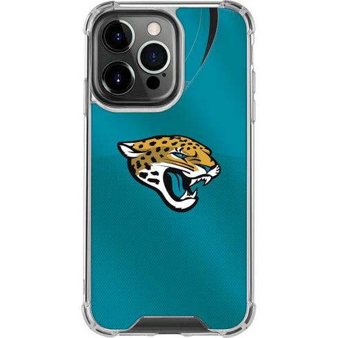 NFL Jacksonville Jaguars Team Jersey iPhone 14 Pro Clear Case