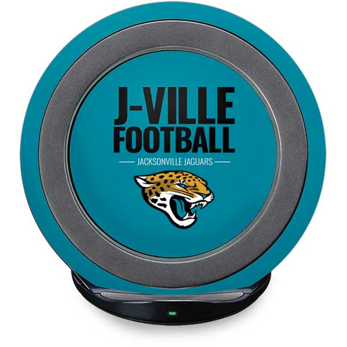NFL Jacksonville Jaguars Team Motto Fast Charge Wireless Charging Stand Skin