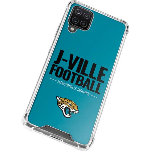 NFL Jacksonville Jaguars Team Motto Galaxy A12 Clear Case