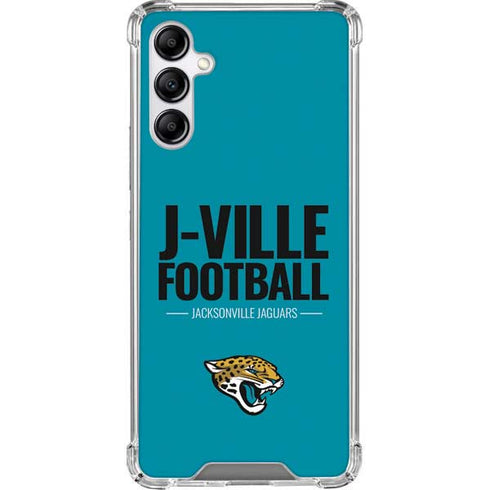 NFL Jacksonville Jaguars Team Motto Galaxy A14 5G Clear Case