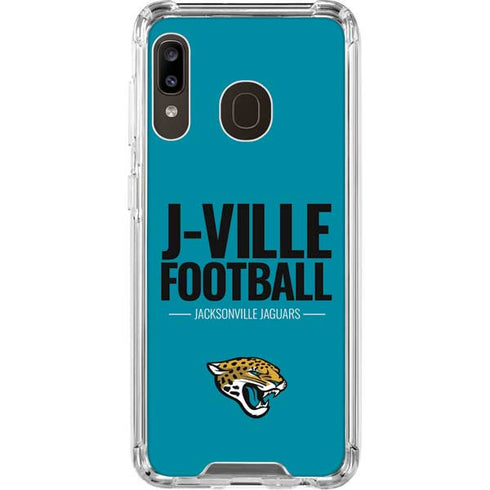 NFL Jacksonville Jaguars Team Motto Galaxy A30 Clear Case