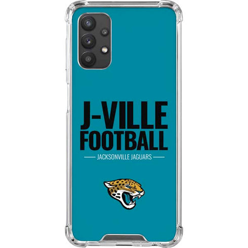 NFL Jacksonville Jaguars Team Motto Galaxy A32 5G Clear Case