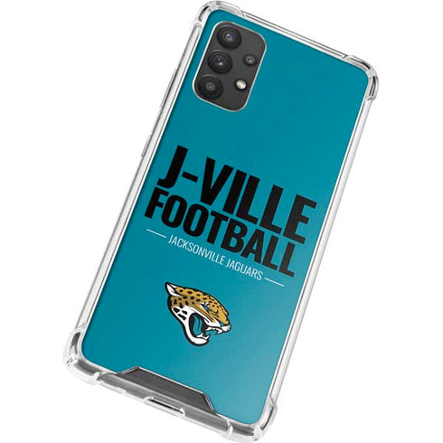 NFL Jacksonville Jaguars Team Motto Galaxy A32 5G Clear Case